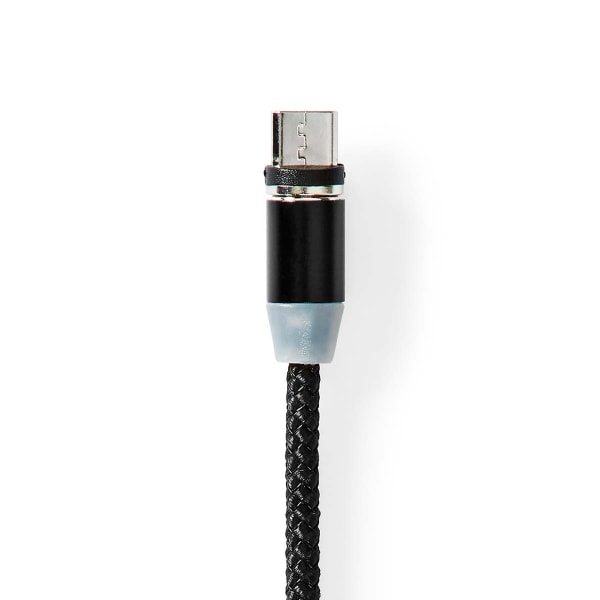 USB-kabel | USB 2.0 | USB-A Hane | USB Micro-B Hane / USB-C™ Hane | 10 W | No Data Transfer | Nickelplaterad | 2.00 m | Rund | Nylon | Svart | Låda