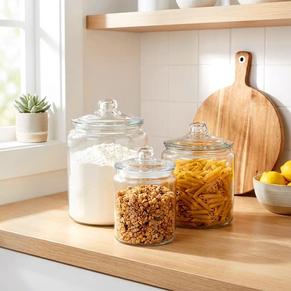 6L glasförvaringsburk med lufttätt lock