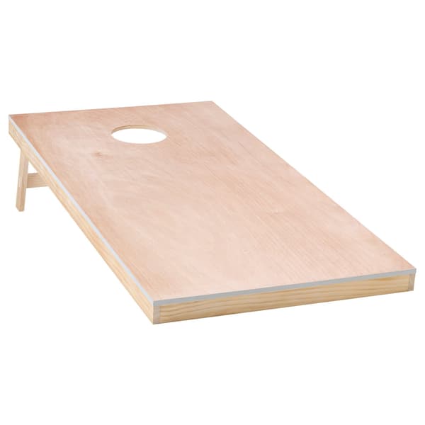 Cornhole-bræddesæt, 12x60 cm massivt træ, foldbar kuffert