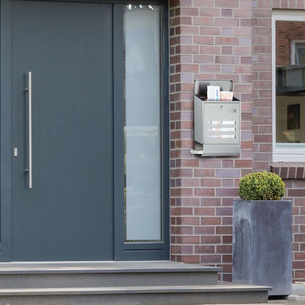 Postlåda i rostfritt stål
