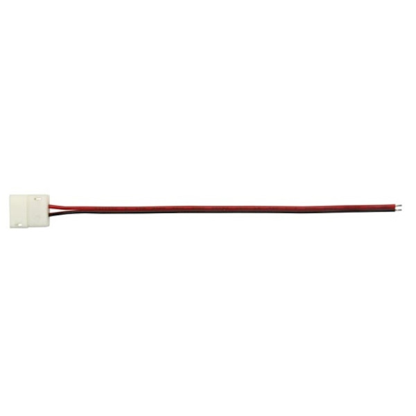 Kabel Med 1 Push Connector Til Fleksibel Led Strip - 8 Mm Mono Farve