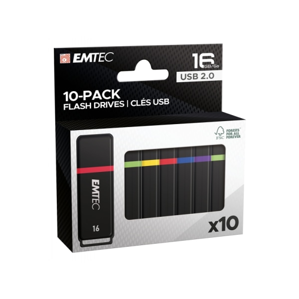 USB-muistitikku 16 Gt EMTEC K100 (Mini Box 10-Pack)