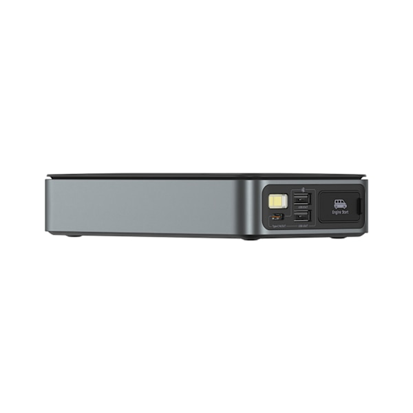3-i-1 starthjälp för bil 1200A + 7200mAh powerbank + LED-ficklampa - svart