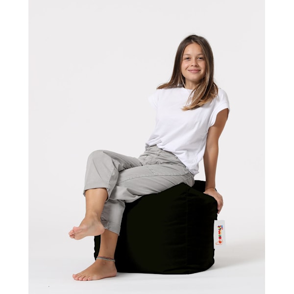 Garden Pouff Square Pouf - musta