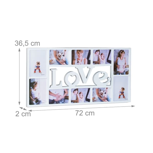 Collageramme LOVE til 10 billeder