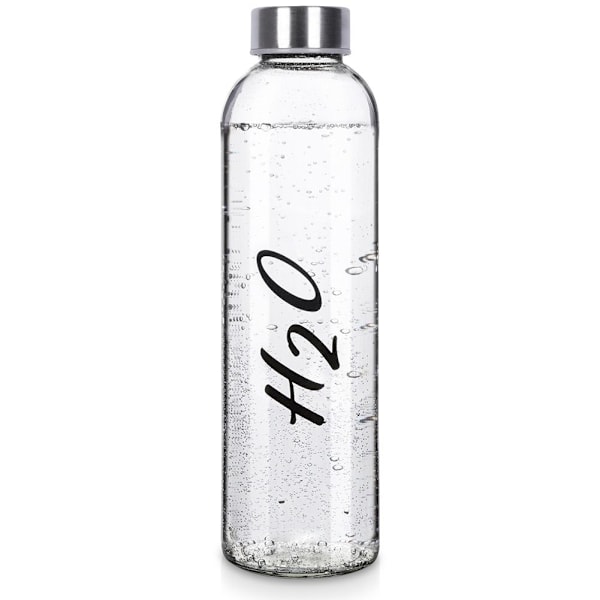 Dekorativ vandflaske 700ml med stållåg og forsegling