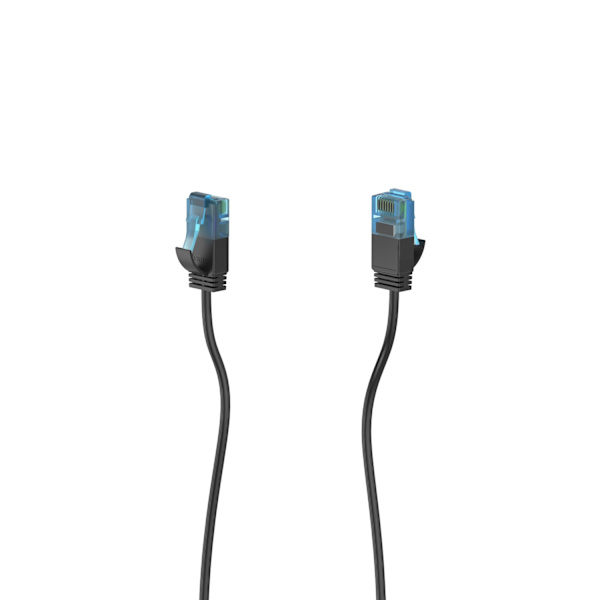 HAMA Cable Network CAT6a Slim U/UTP 0.50m Black