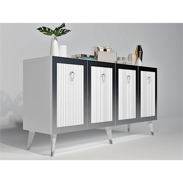 Konsol bar - Vit, Silver