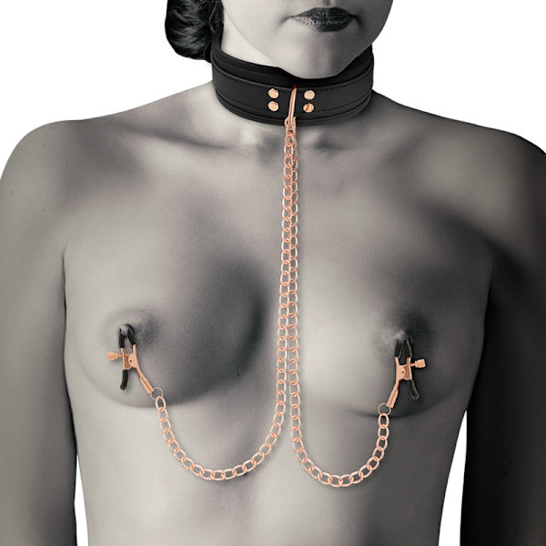 Coquette Chic Desire - Fantasy Nipple Clamp Halsband med neoprenfoder