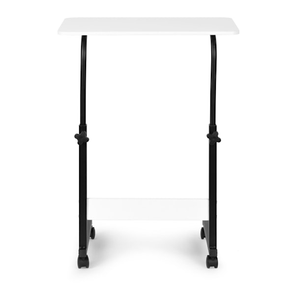 Laptopbord med hjul, skrivbord fäst vid sofffåtöljen - vit