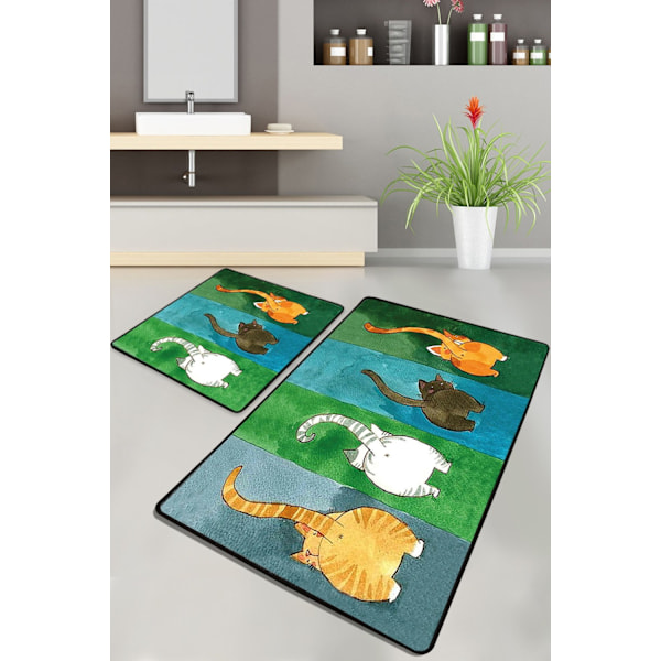 Kylpymattosetti (2 kpl) Gatto Carino