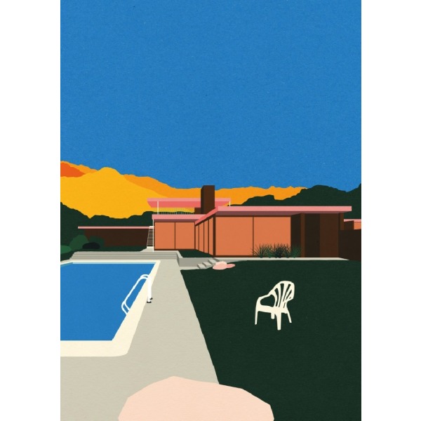 Kaufmann Desert House Poolside - 21x30 cm