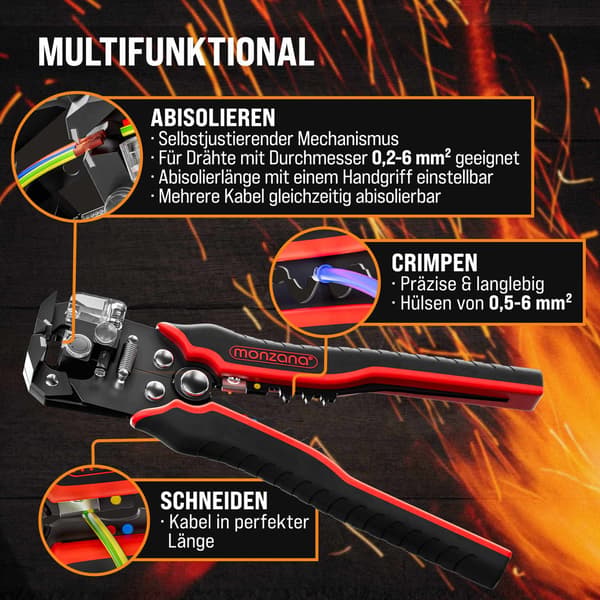 3-i-1 afisoleringssæt, 220 dele, 0,2-6 mm²