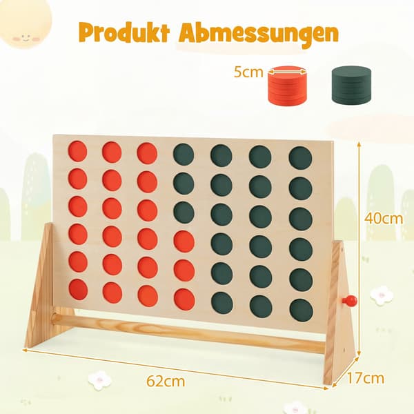 Jumbo puinen Connect 4 -peli, 42 palaa