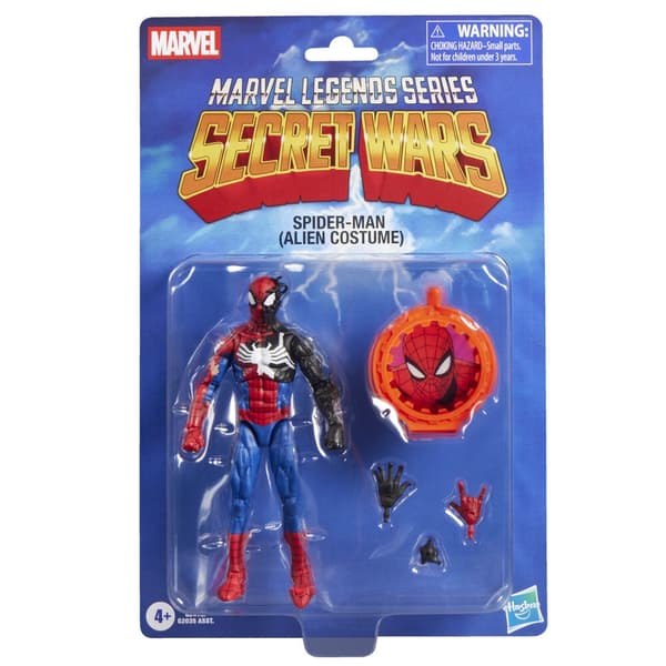 Spiderman Alien kostumefigur 15 cm – Marvel Legends-serien