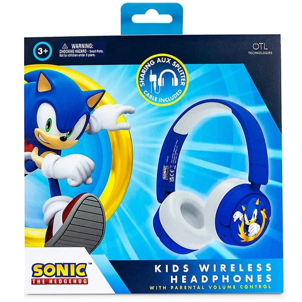 Trådløse børnehovedtelefoner til Sonic the Hedgehog, behagelig pasform