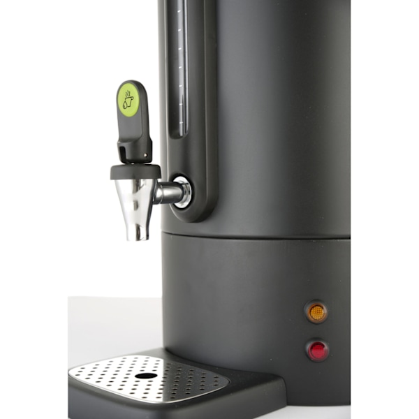Kaffevarmer med dryppende vandhane sort Concept Line 10 l - Hendi 211458