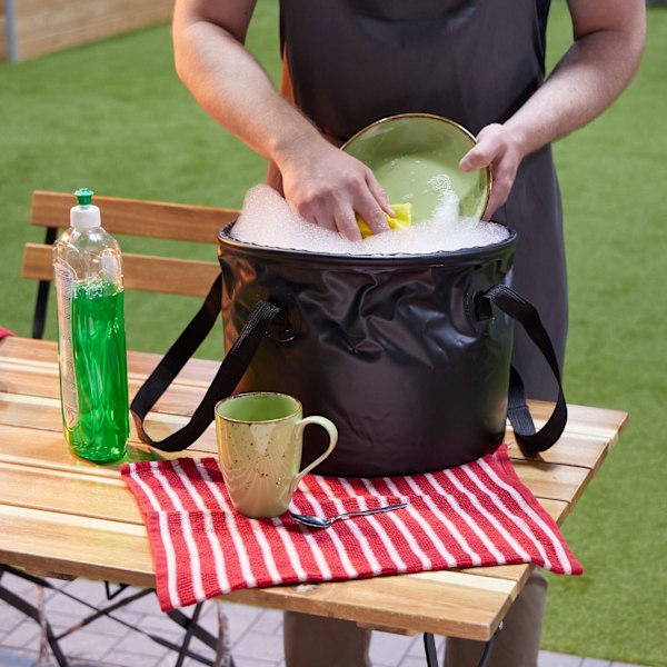 Hopfällbar hink för camping 15 liter