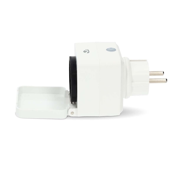SmartLife Smart Plug | Wi-Fi | IP44 | 3680 W | Pistoke maadoituskontaktilla | -25 - 55 °C | Android™ / IOS | Harmaa / Valkoinen | 1 kpl