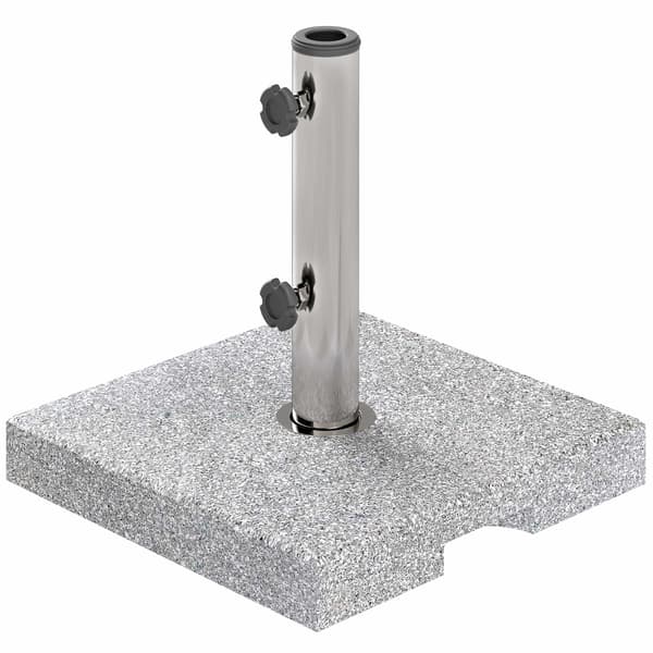 Granit parasolfod 21 kg, firkantet stativ til 32/38/48 mm