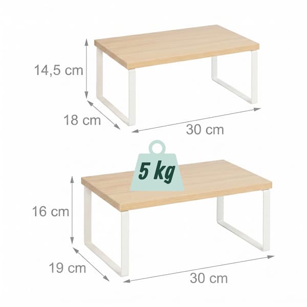 Justerbart kryddställ, MDF och järn, 2 storlekar