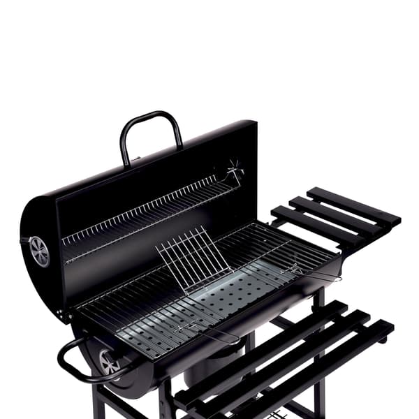 Kulgrill til haven med termometer og askeopsamler