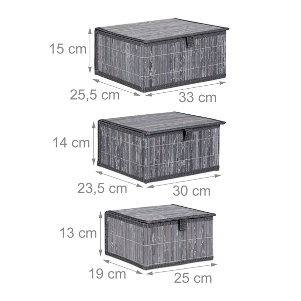 Förvaringskorgar - set om 3