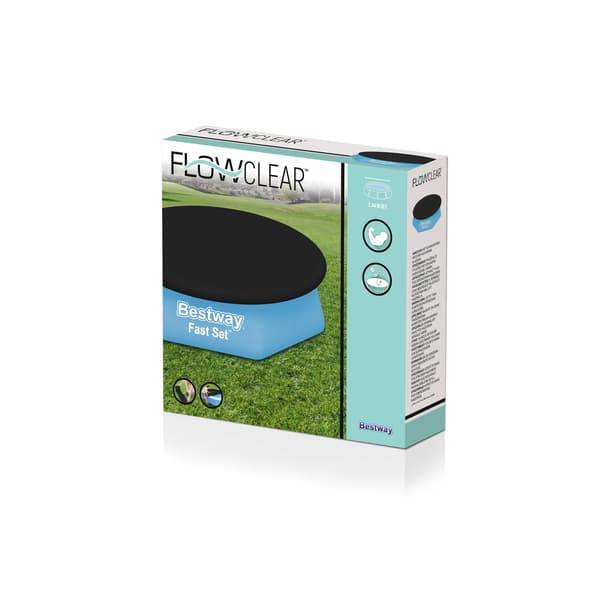Flowclear Pool Cover Fast Sæt 244 Cm