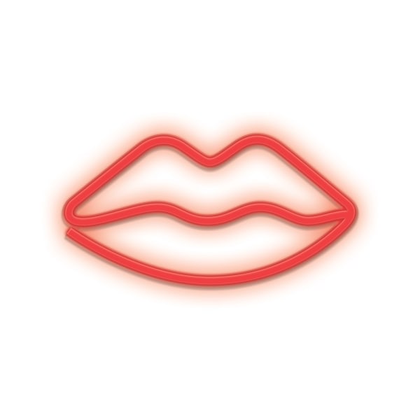 Forever FLNEO8 Neon LED-lamppu - Huulet Punainen