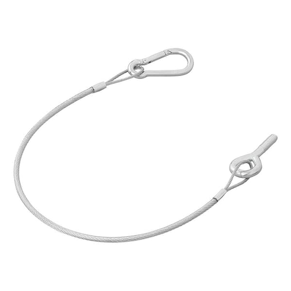 Bakluckekabel 42 cm med 2 M8 Bultar & Karbinhake