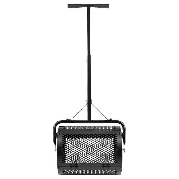 Kompostspreder 42 cm, justerbart håndtag stålrulle