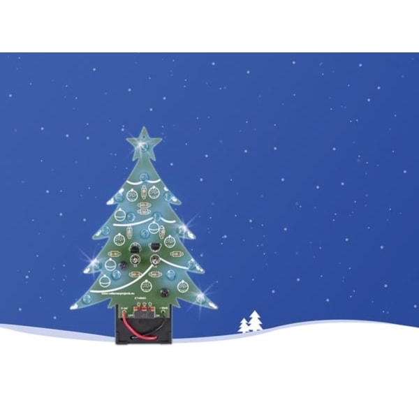 Blå Led Julgran