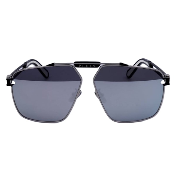 PHILIPP PLEIN SUNGLASSES Mod. SPP049M SHINY PALLADIUM SEMI MATTE BLACK