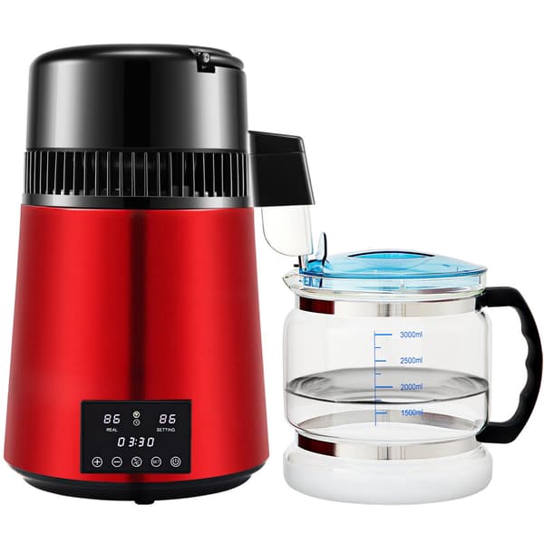 Bänkskivevattendestiller 4L, 750W, 1 L/H, Timer