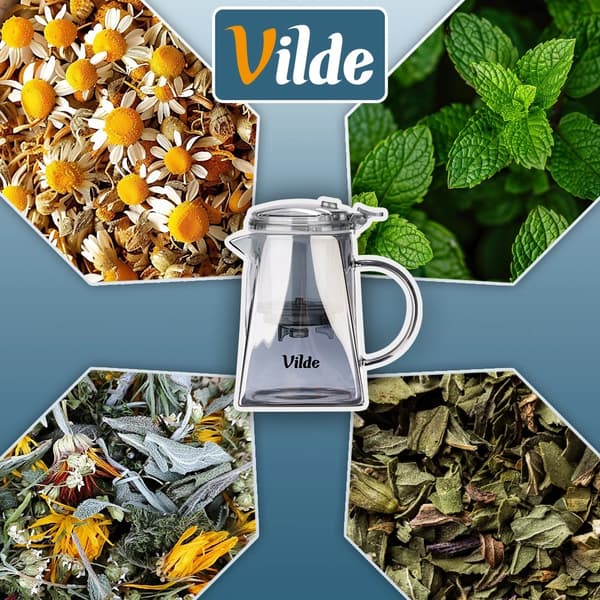 Glastekande med infuser, 730 ml, borosilikat