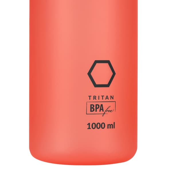 Tritan vesipullo, punainen, 1000 ml