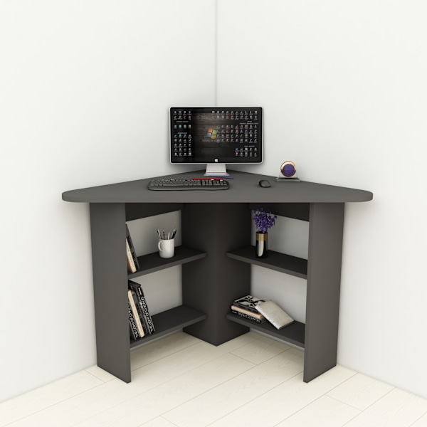 Study Desk Corner - antracit