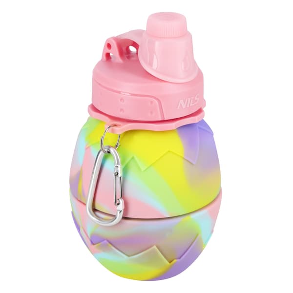 Silikone foldevandsflaske, 700ml, Pink