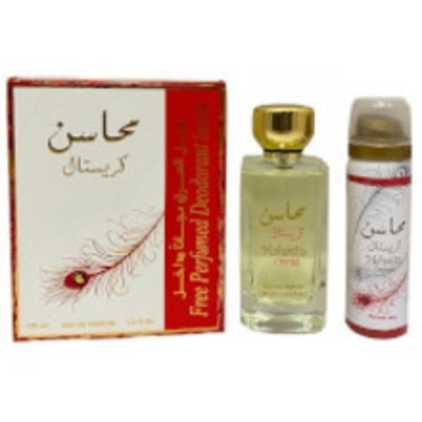 Lattafa Perfumes - Mahasin Crystal Gift set EDP 100 ml and deosp