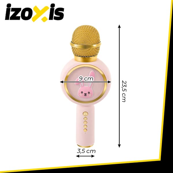 Trådløs Bluetooth Karaoke Mikrofon til Børn, Pink