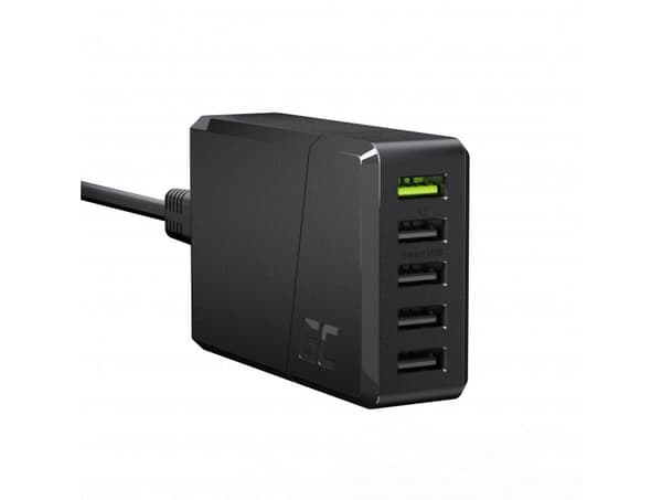 Green Cell -seinälaturi ChargeSource 5, 5xUSB, 52W, pikalataus
