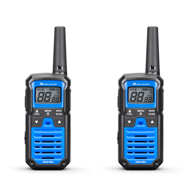 MIDLAND Walkie Talkie XT50 Pro Duo Sort/Blå