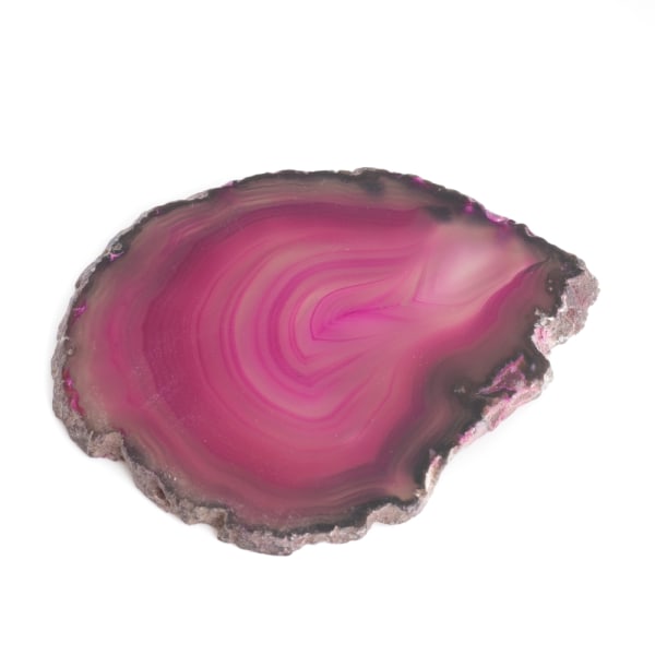 Underlägg Pink Agate Slice Medium (6 - 8 cm)