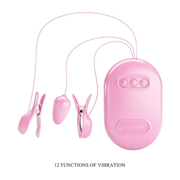 Surprise Box Vibrerende Æg og Electric Shock Nipple Clamps Pink