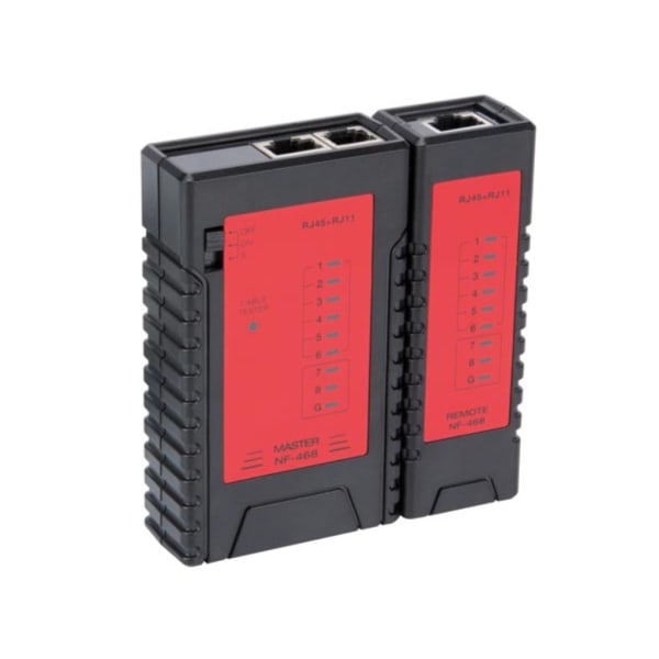 Netværkskabel (Lan) tester til 8P8C (Rj45), 6P6C (Rj12), 6P2C (Rj11), 4P4C (Rj10)