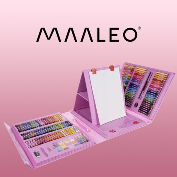 Maalaussetti 208 kappaletta matkalaukussa