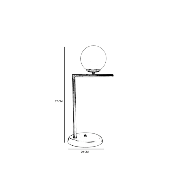 Bordlampe Araz Eskitme Bal Camlı Masa Lambası