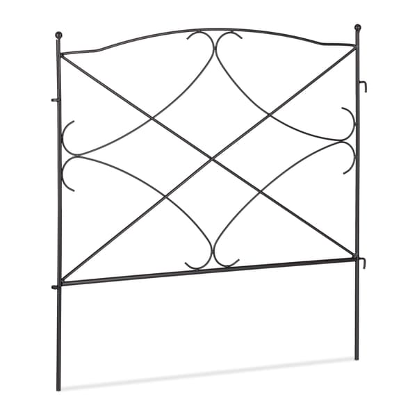 metal blomsterbed hegn i 6 dele