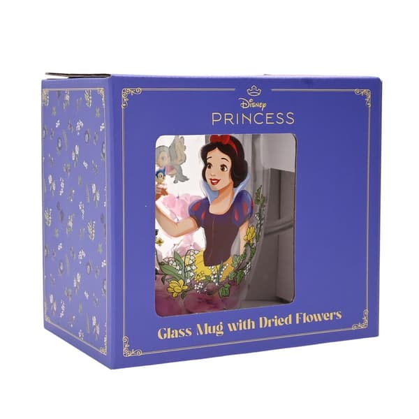Disney Snehvide blomsterdekoreret glaskrus