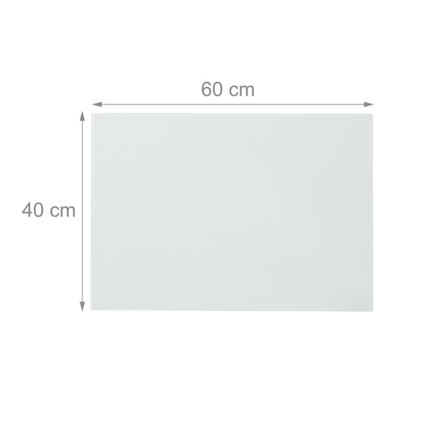 Magnettavla i vitt glas